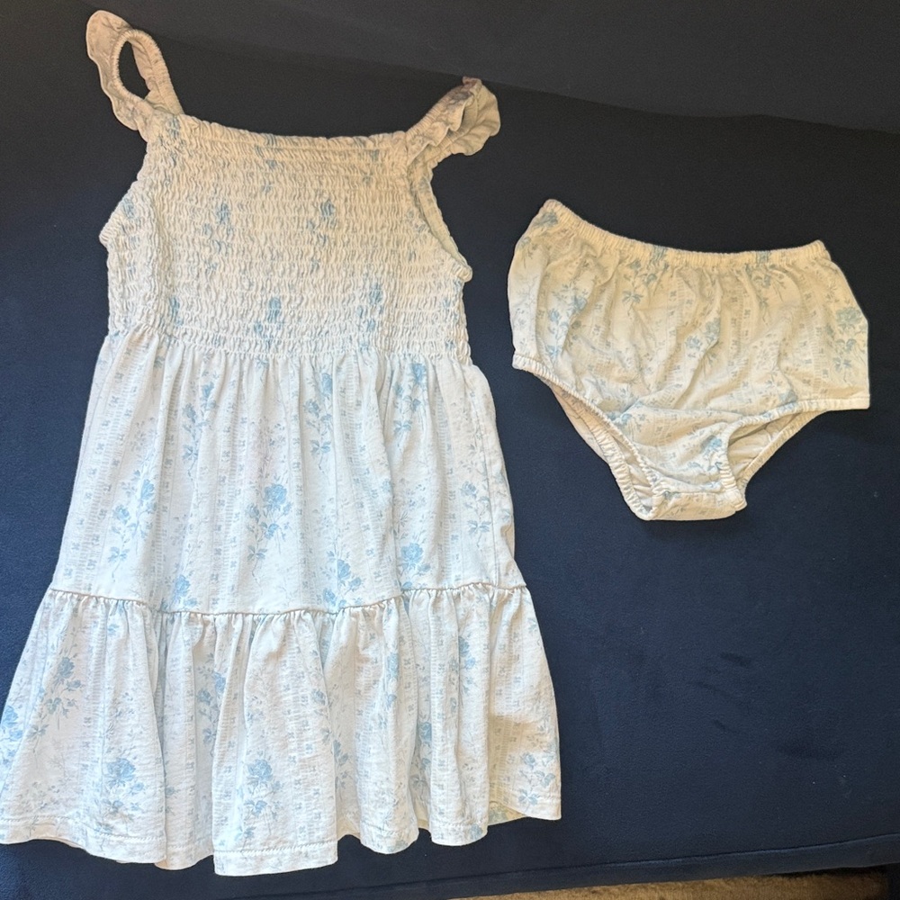Ralph Lauren White Smocked Fabric